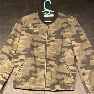 Zara camouflage bomber jacket